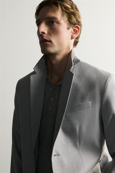 Zara COMFORT SUIT - Mid-gray marl