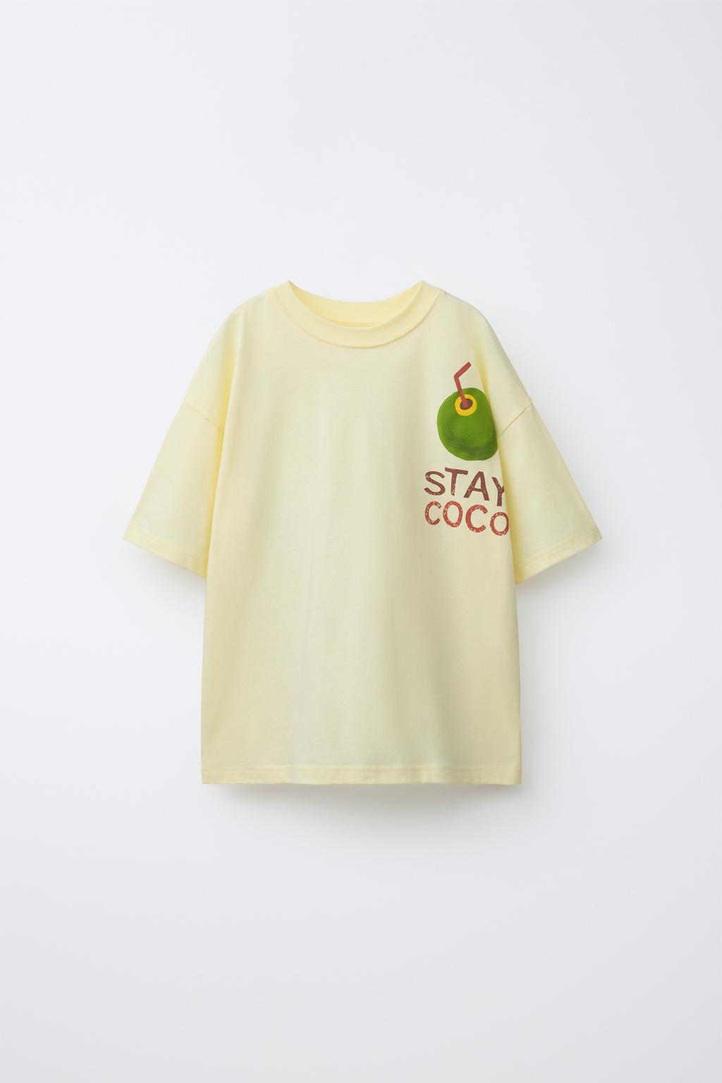 Zara Coco estamp çap olunmuş köynək