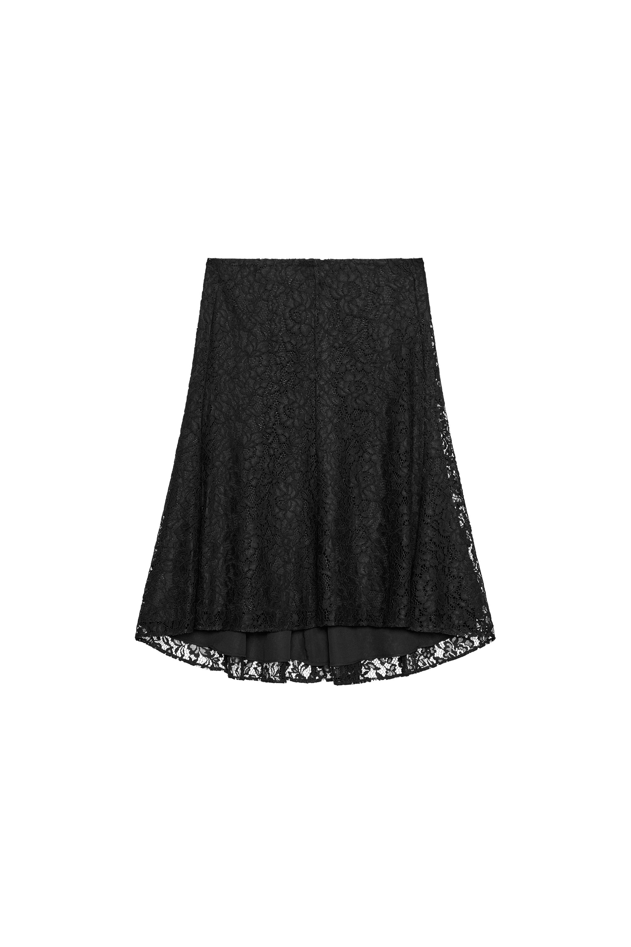 FALDA MIDI ENCAJE ZW COLLECTION