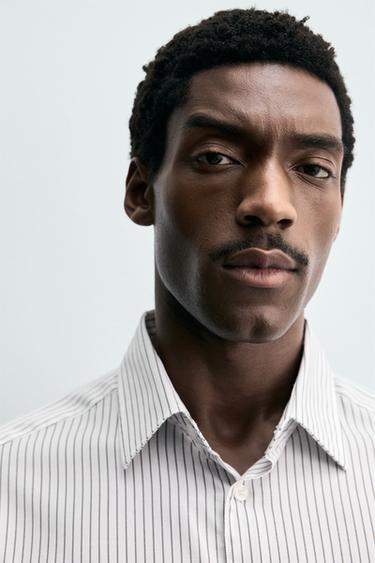 CHEMISE STRUCTURÉE EASY CARE - Brown Stripes de Zara - Image 4