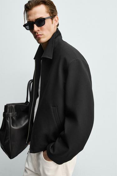 RELAXED FIT COMFORT JACKET - Black by Zara - Image 5