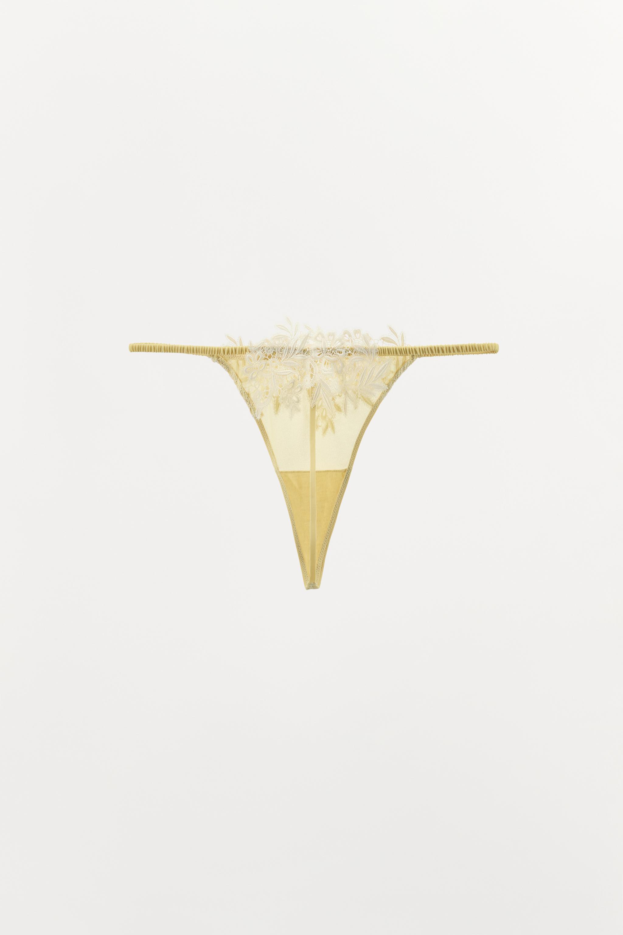 TANGA DENTELLE CONTRASTE