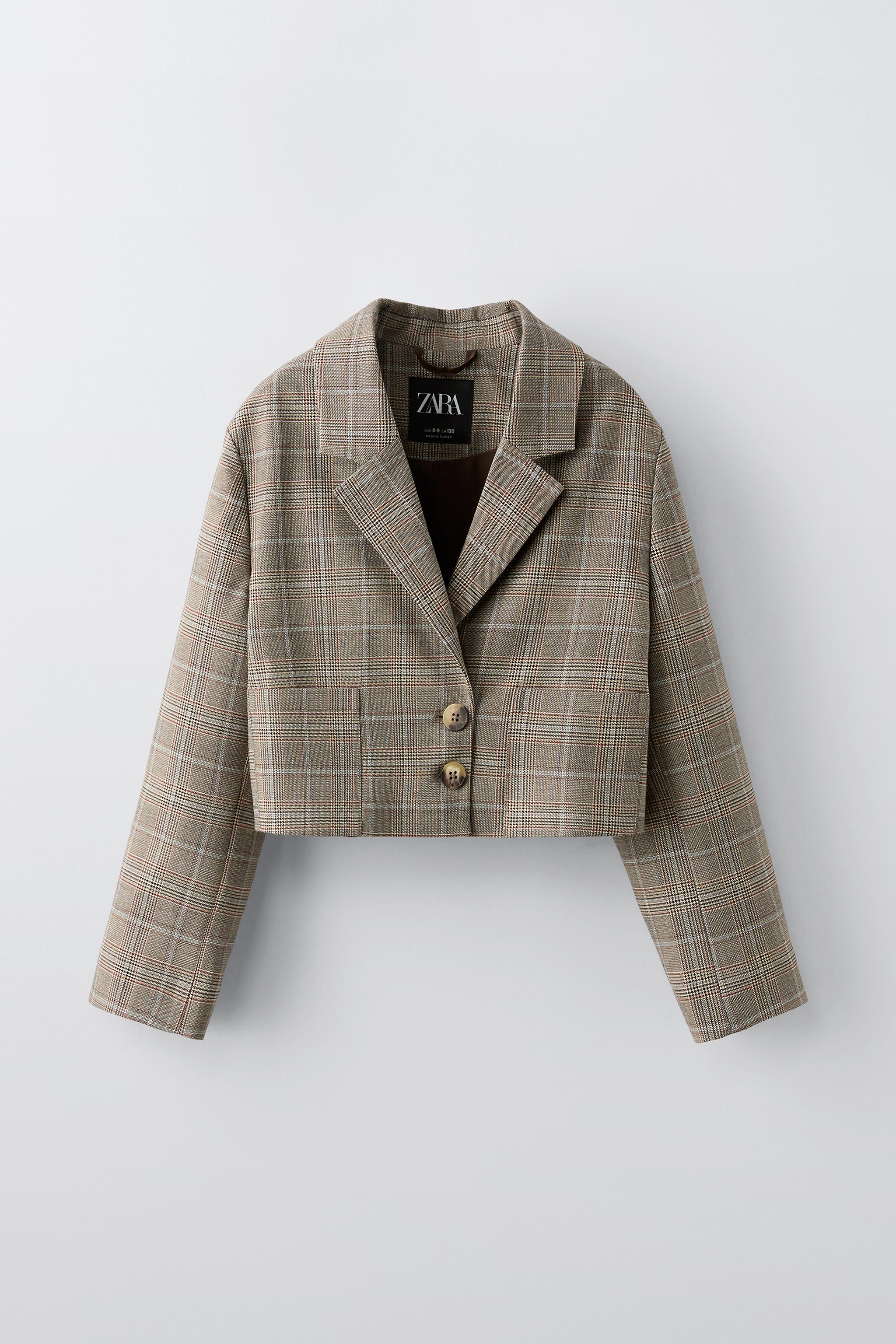 Tartan blazer zara online