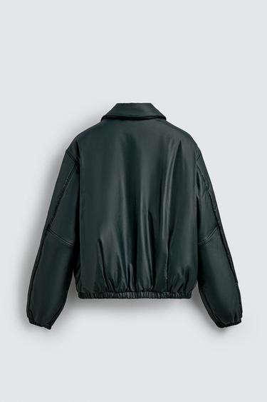 TECHNICAL QUILTED JACKET - Dark green by Zara - Image 7