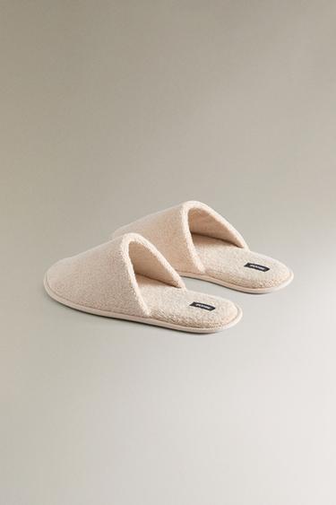 TERRY SLIPPERS - Sand Brown by Zara
