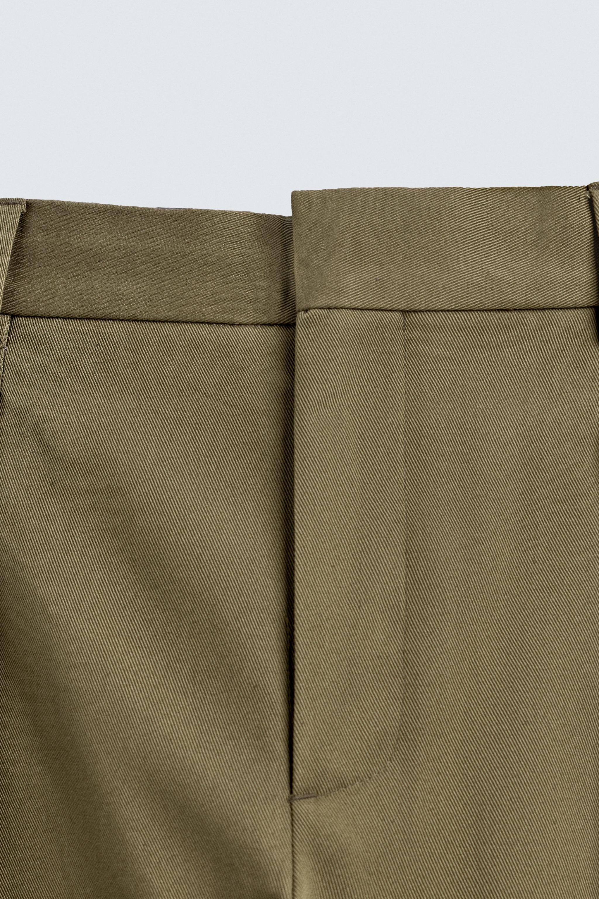 PLEATED CHINO PANTS AARON LEVINE X ZARA