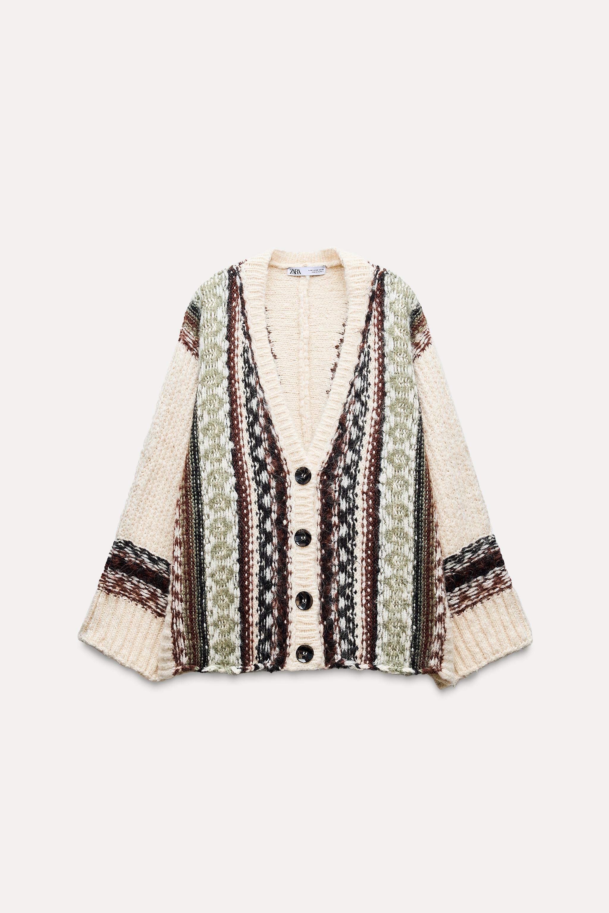 Cardigan zara femme sale