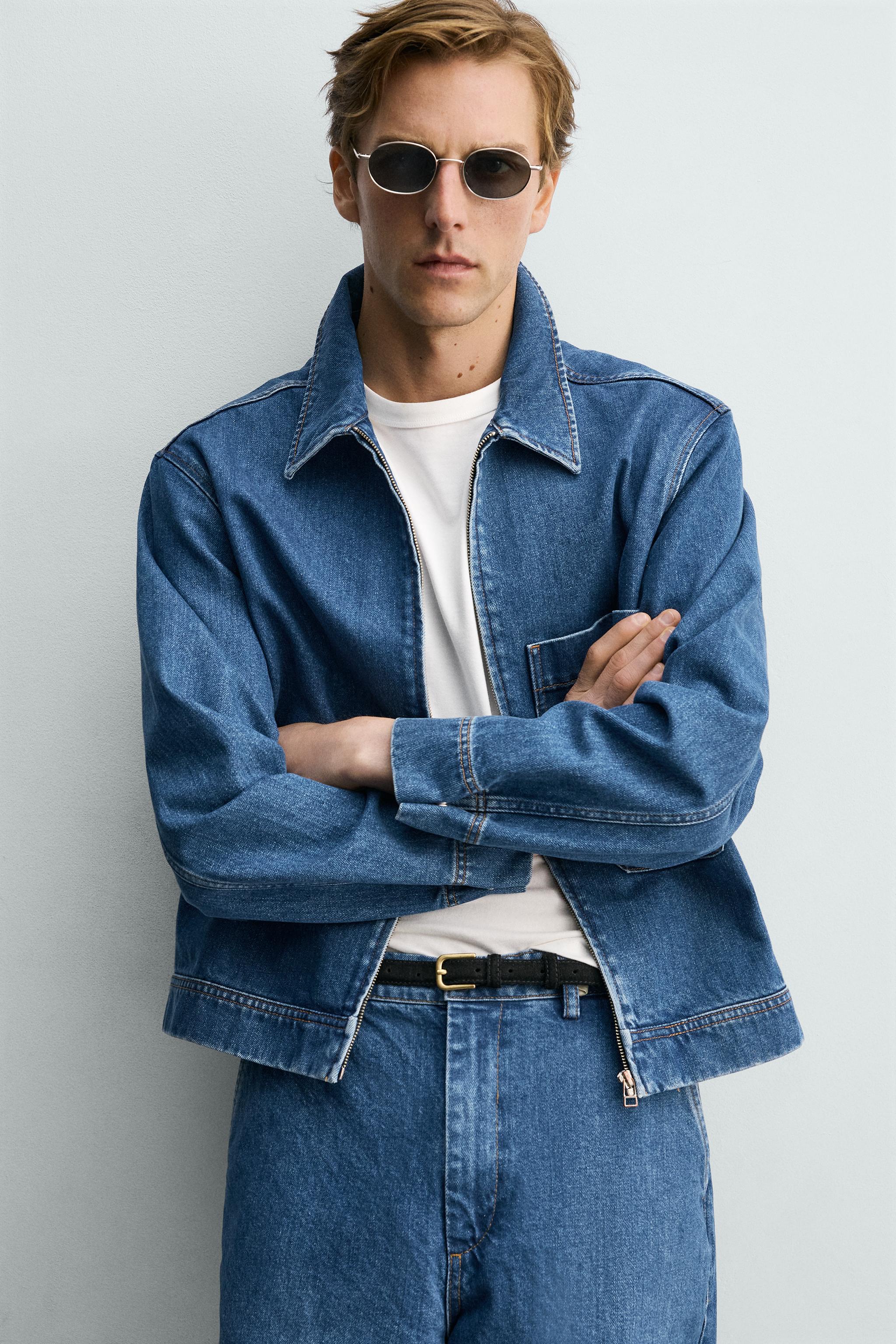 ZIP-UP DENIM JACKET