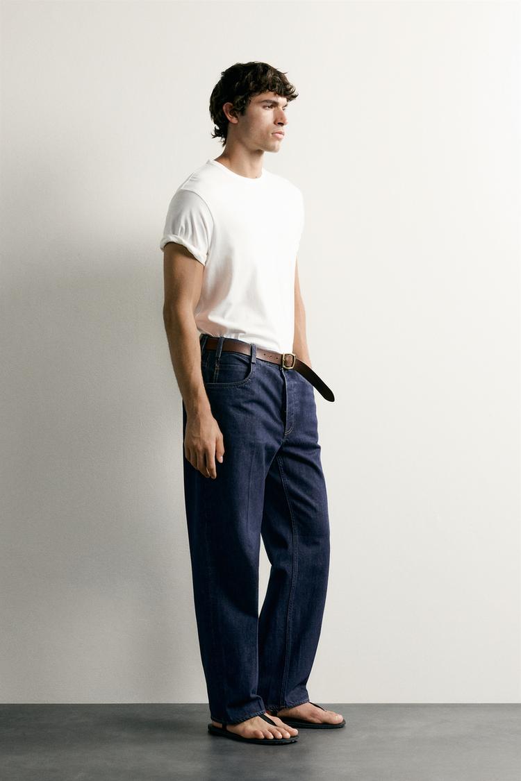 JEANS DE AJUSTE RELAJADO PLANCHADOS 4