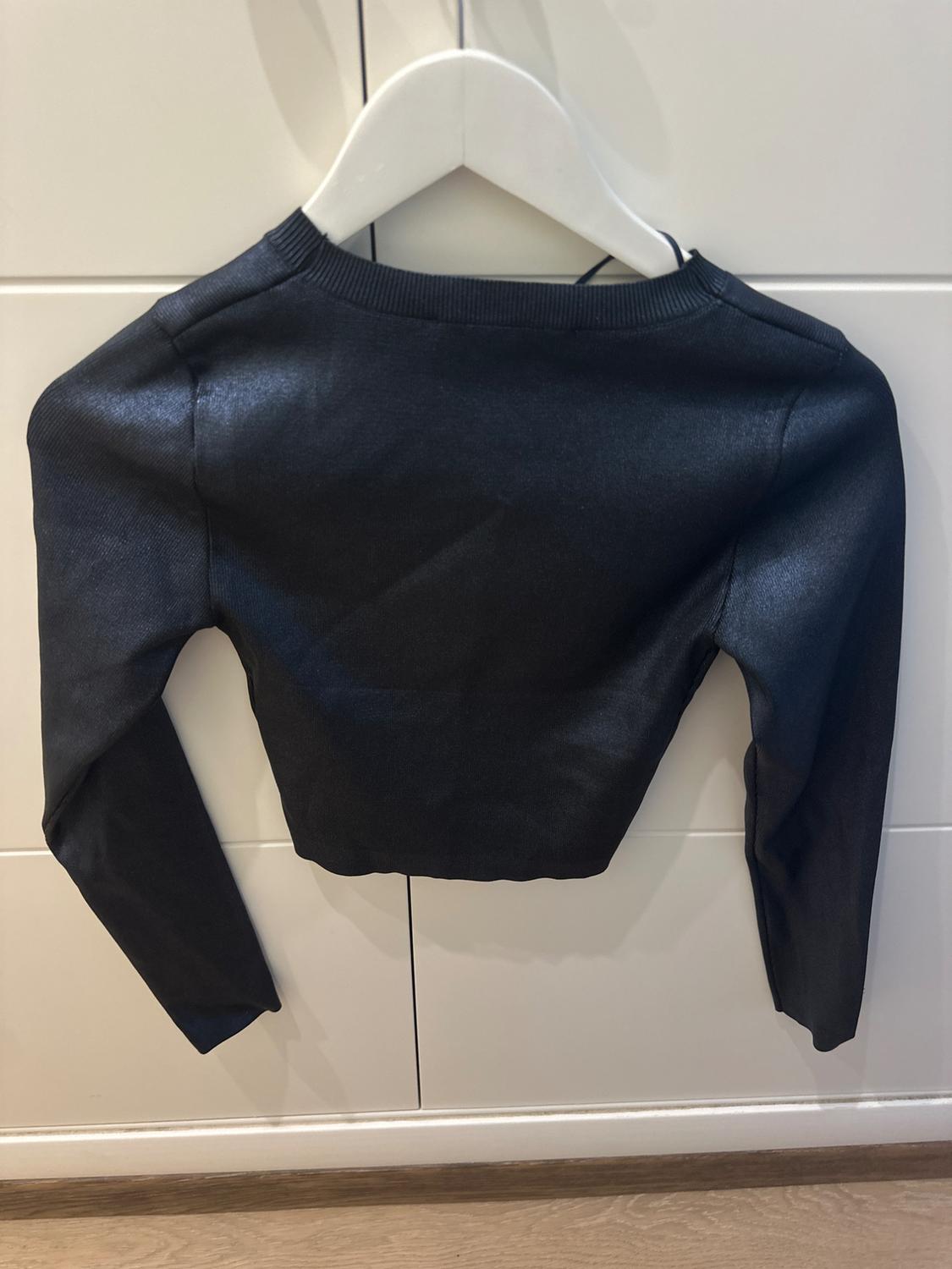 FOIL KNIT CROP TOP - Image 2