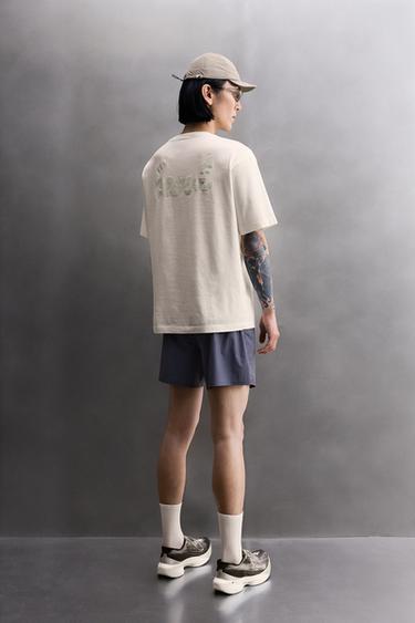 SEOUL RUNNING T-SHIRT - Ecru / Beige by Zara - Image 4