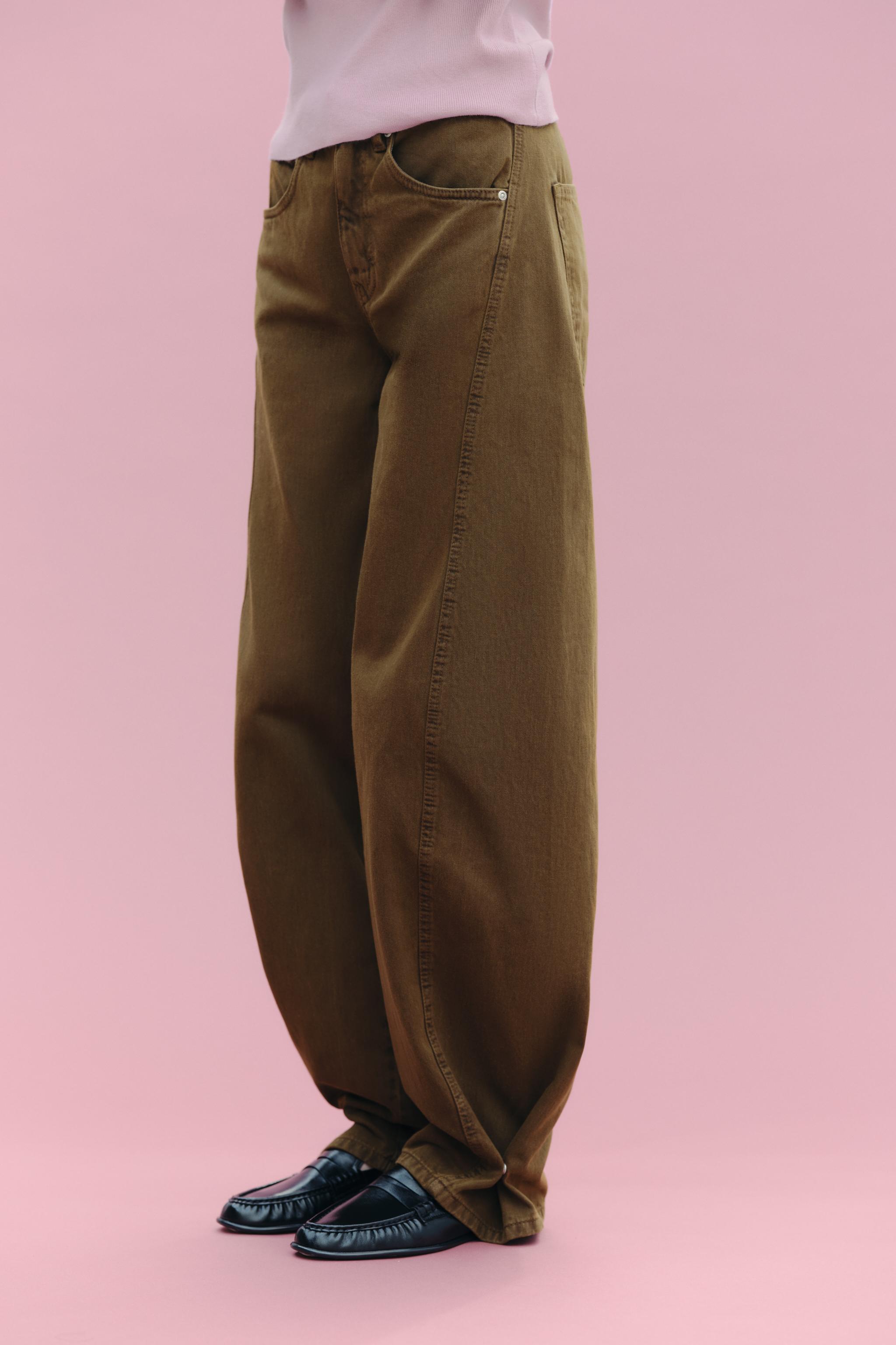 新品タグ付きZARA EXTRA BAGGY DENIM EUR40 即完☆ZARA ザラextra baggy denim エクストラバギーデニム