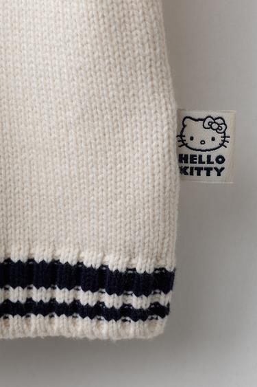 HELLO KITTY © SANRIO KNIT SWEATER - Ecru by Zara - Image 3
