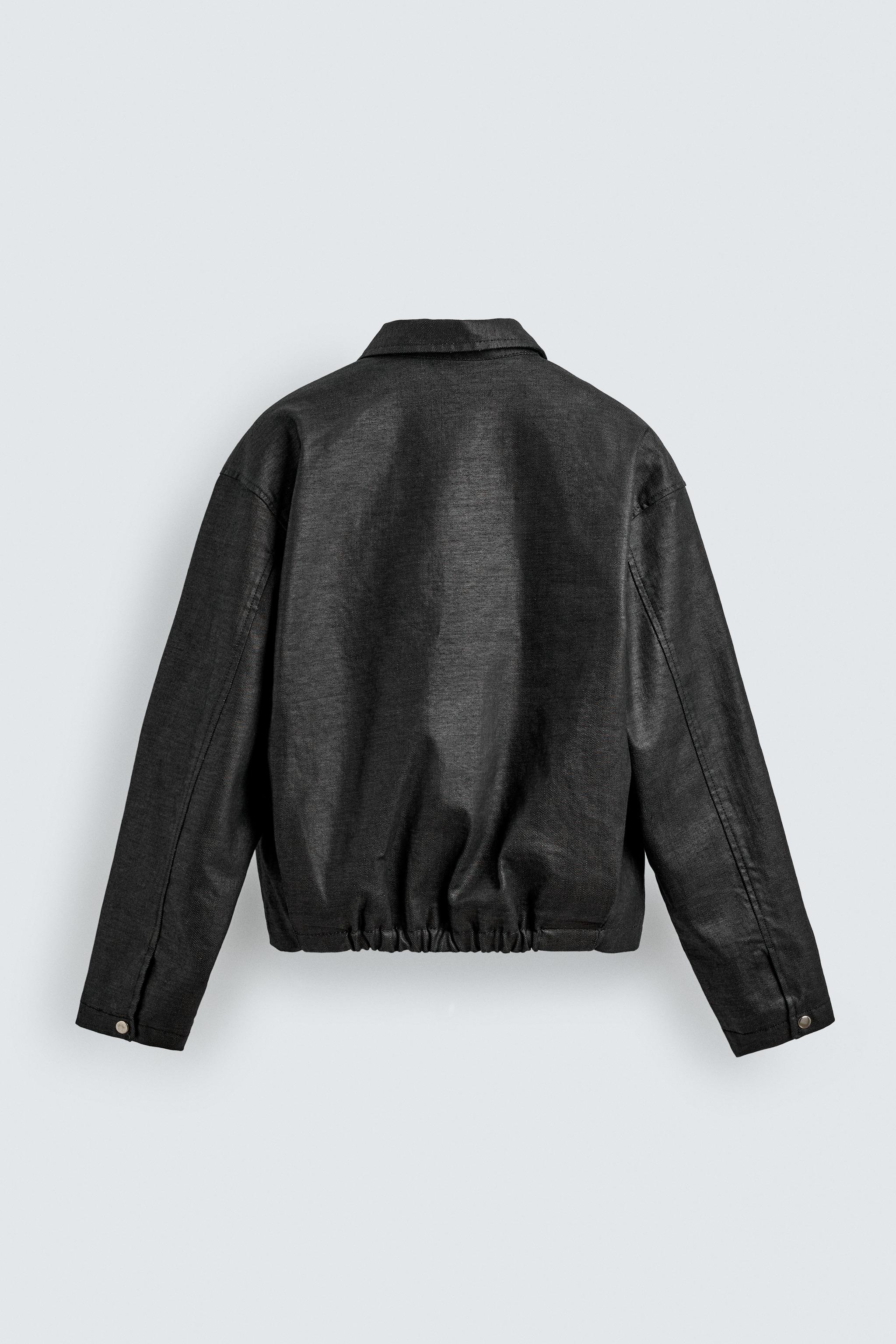 ボクシーフィットスタッズジャケット - ブルー | ZARA Japan / 日本