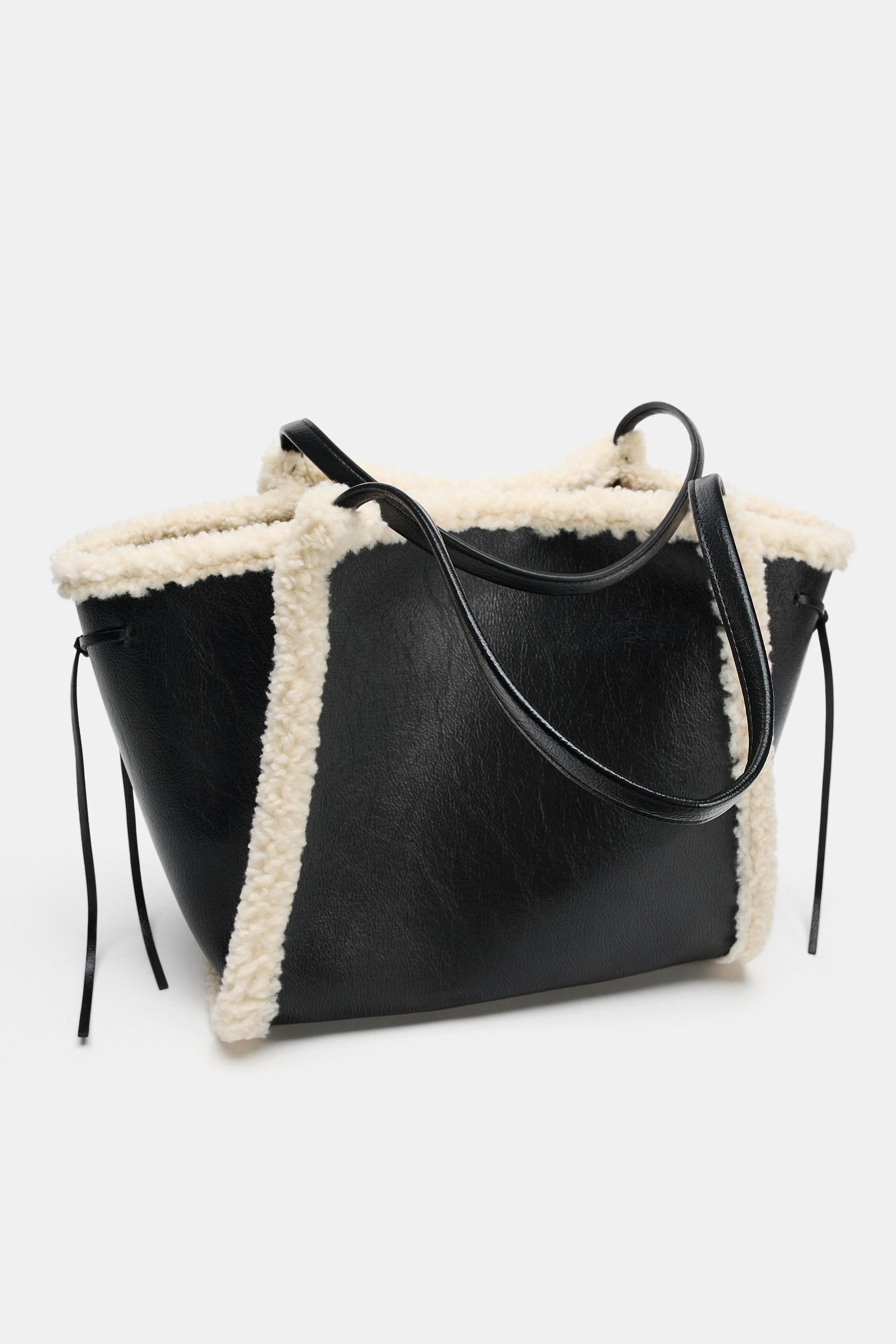 SHEARLING SHOPPER BAG