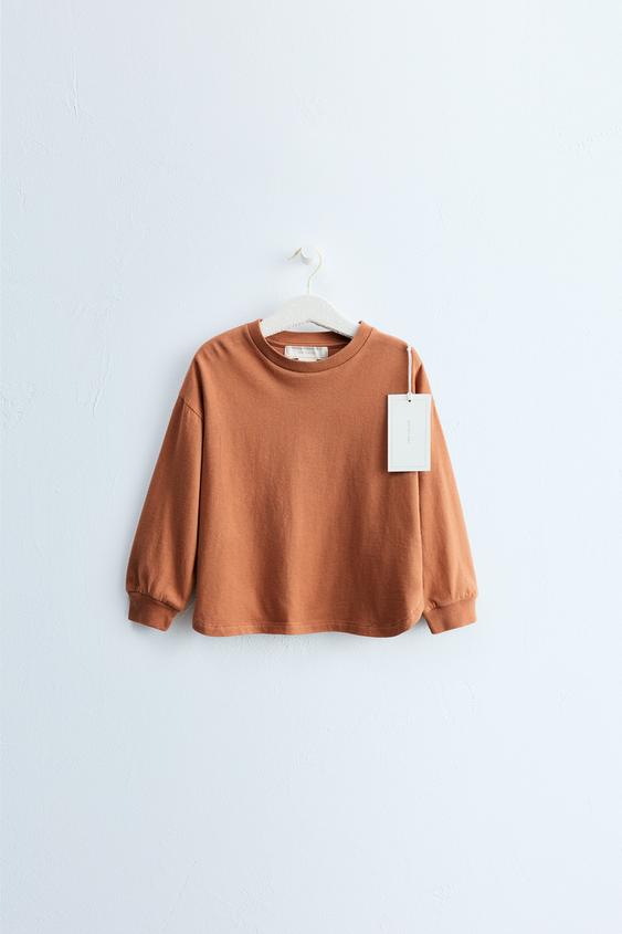 ZARA TIMELESS - PLAIN CUFF T-SHIRT - Russet by Zara - Image 0
