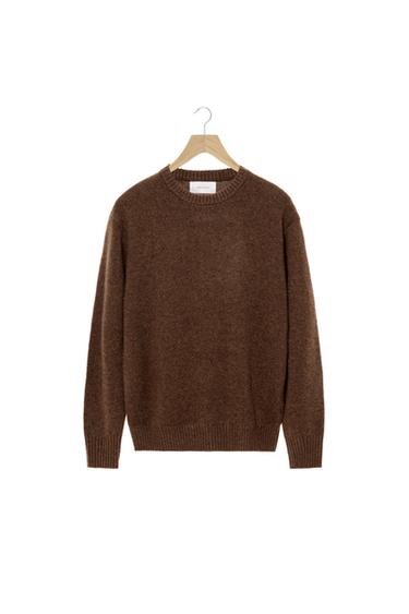 100% CASHMERE RELAXED FIT SWEATER - Brown by Zara