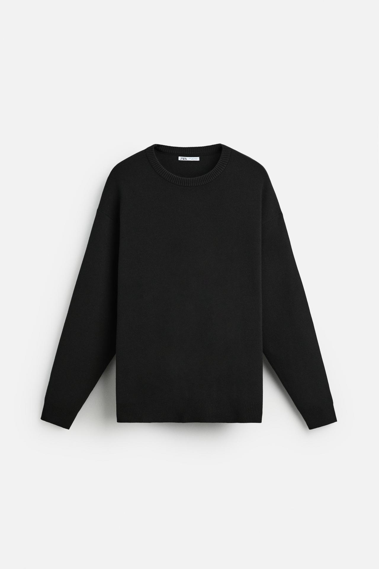 BASIC SOFT SWEATER - Black by Zara