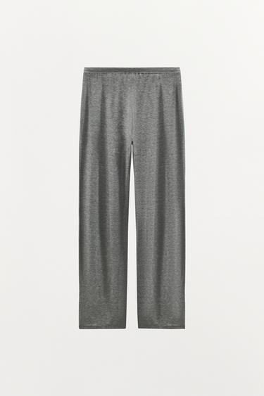 MARL LYOCELL TROUSERS WITH BUTTONS - Grey by Zara - Image 4