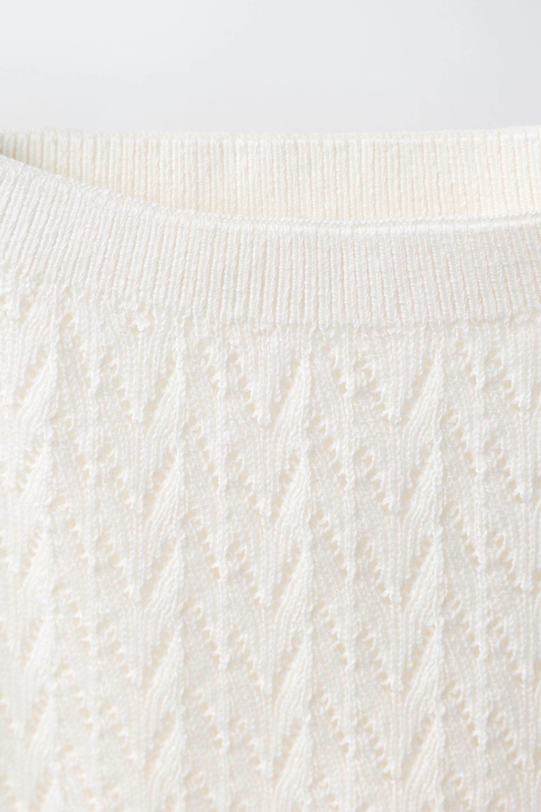 COTTON AND SILK TEXTURED JUMPER LEGGING SET