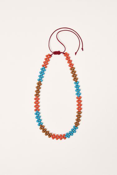 COLLAR ABALORIOS CORDÓN LIMITED EDITION - Multicolor de Zara