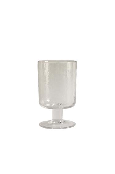 HAMMERED WINE GLASS - Transparent by Zara