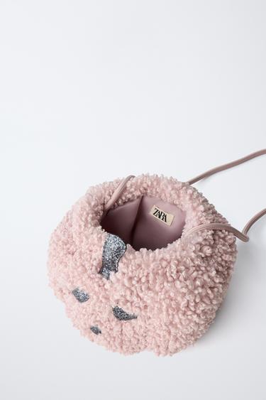 SAC BANDOULIÈRE CITROUILLE PEAU DE MOUTON - Rose de Zara - Image 3