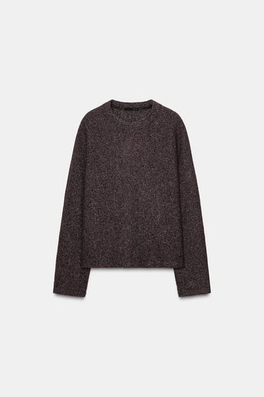 SOFT LONG SLEEVE SWEATSHIRT - Brown marl by Zara