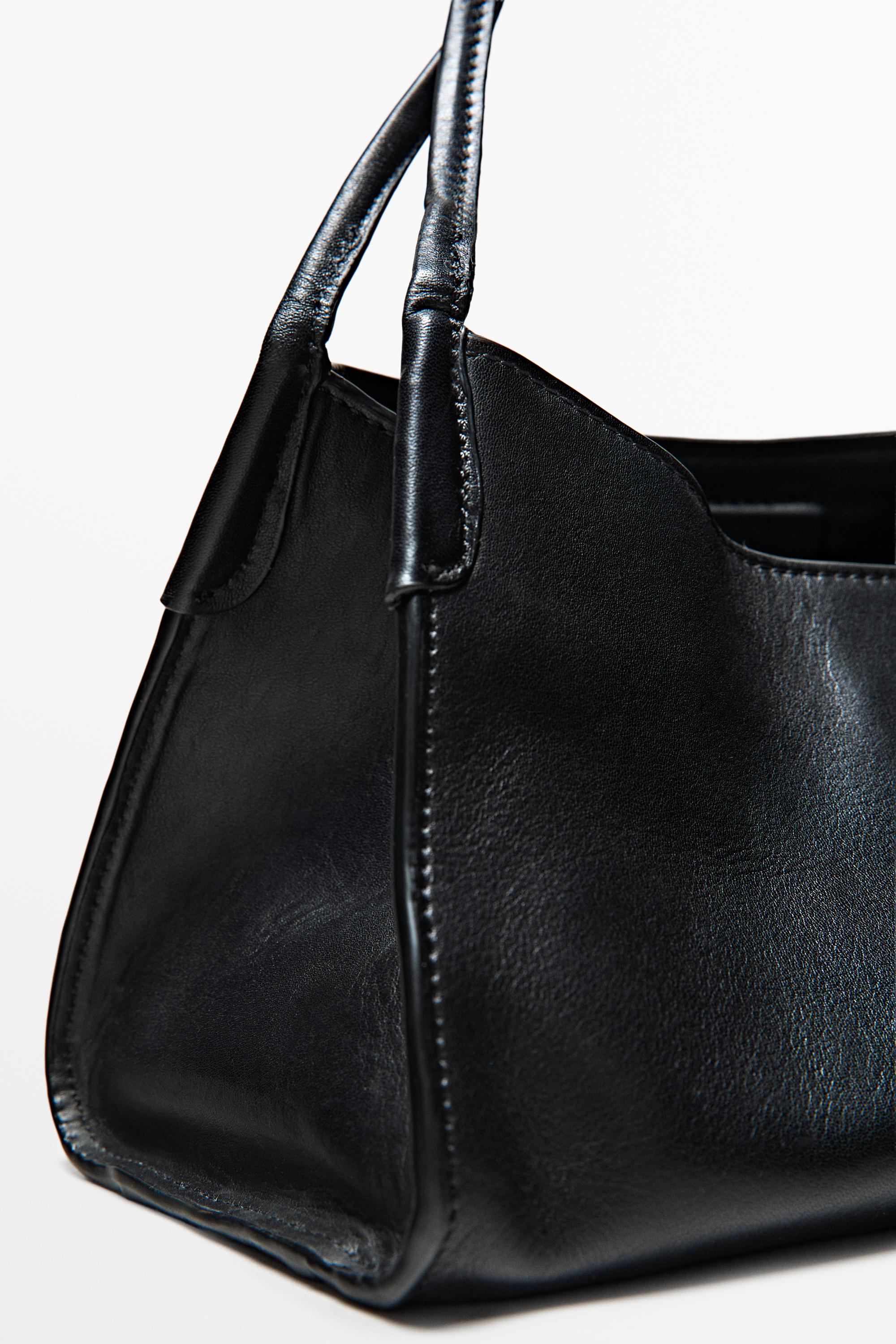 Nappa leather satchel