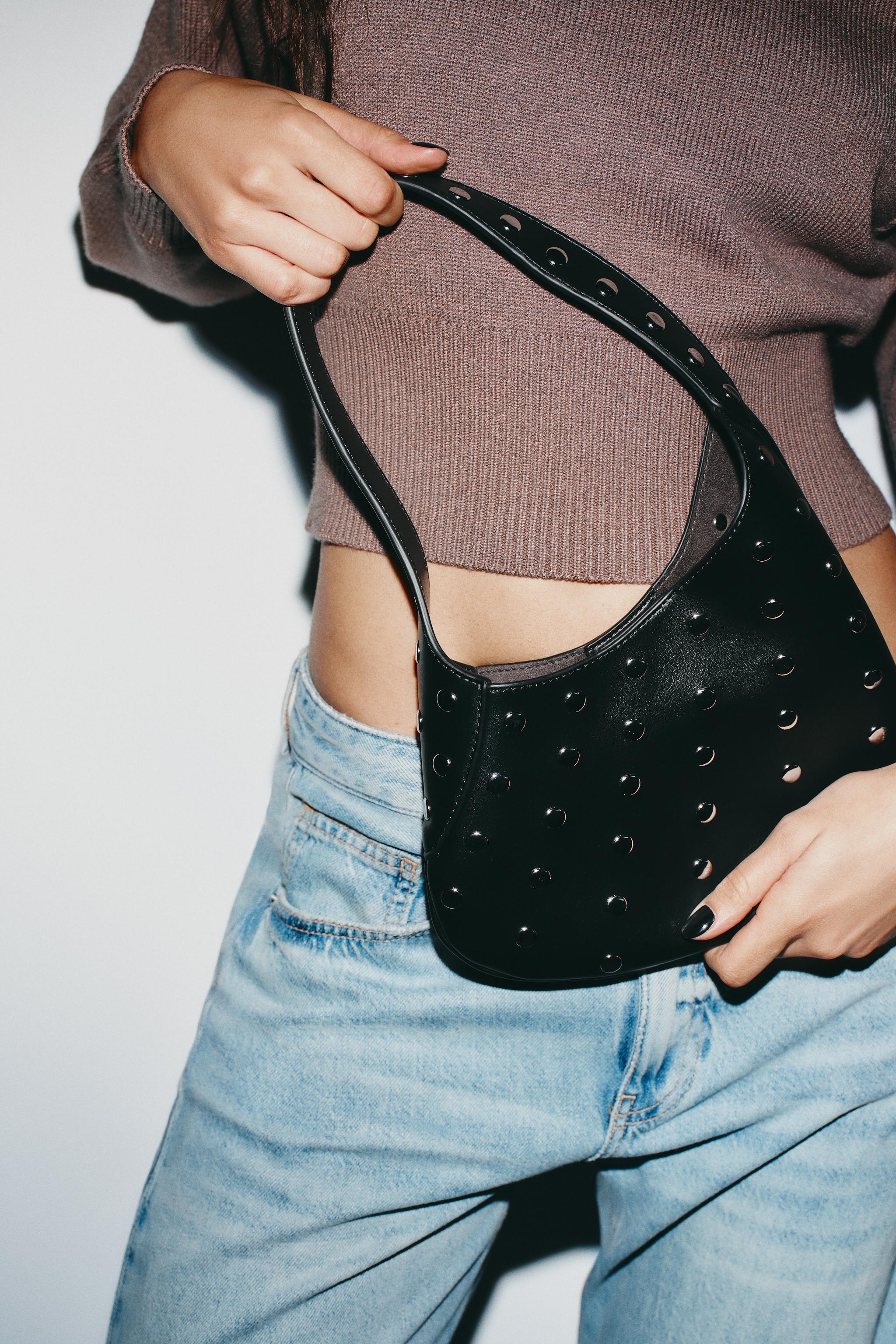 STUDDED SHOULDER BAG - Black | ZARA South Africa