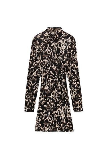 PRINTED JACQUARD DRESS