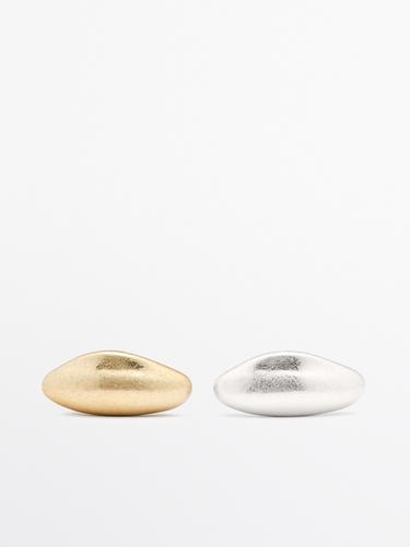 Zara Pack of hazelnut rings - Golden
