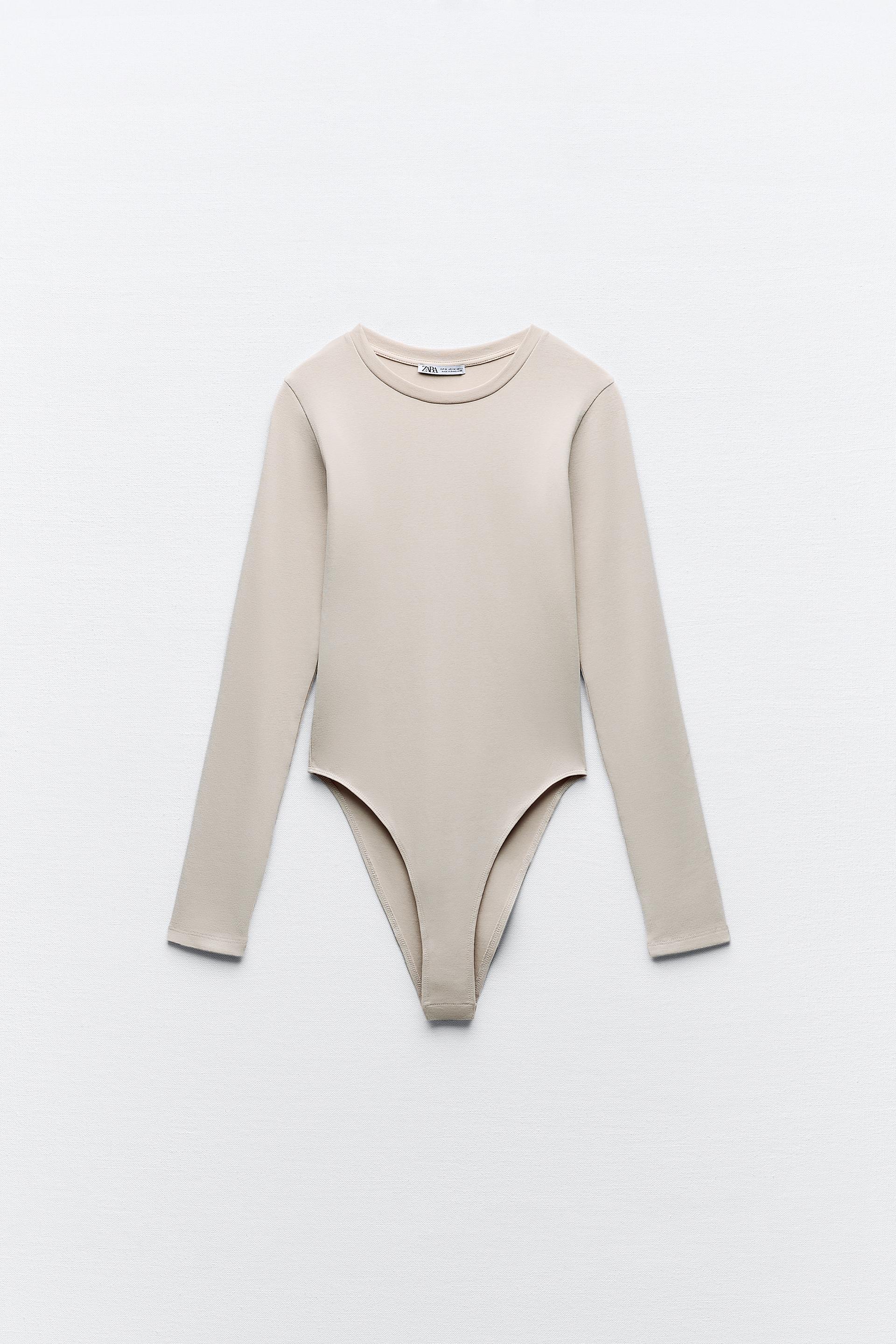 MODAL BODYSUIT WITH LONG SLEEVES