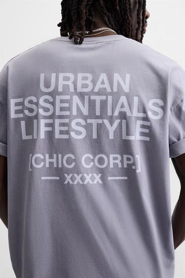 COMBINED PRINT T-SHIRT - Purple by Zara - Image 6