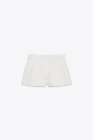 PANTALON-JUPE CARGO - Blanc cassé de Zara - Image 6