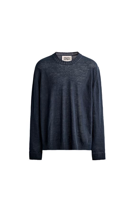 Sweter o luźnym kroju 100% len