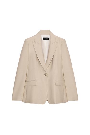 BLAZER BOTÓN - Beige claro de Zara