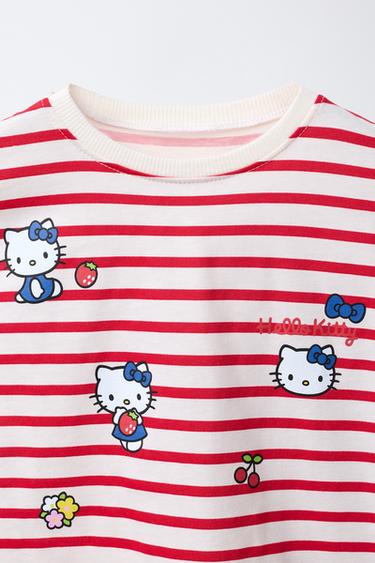 STRIPED HELLO KITTY © SANRIO T-SHIRT - Red Stripe by Zara - Image 2