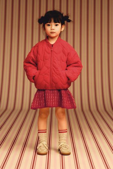 HEART QUILTED JACKET - Red by Zara