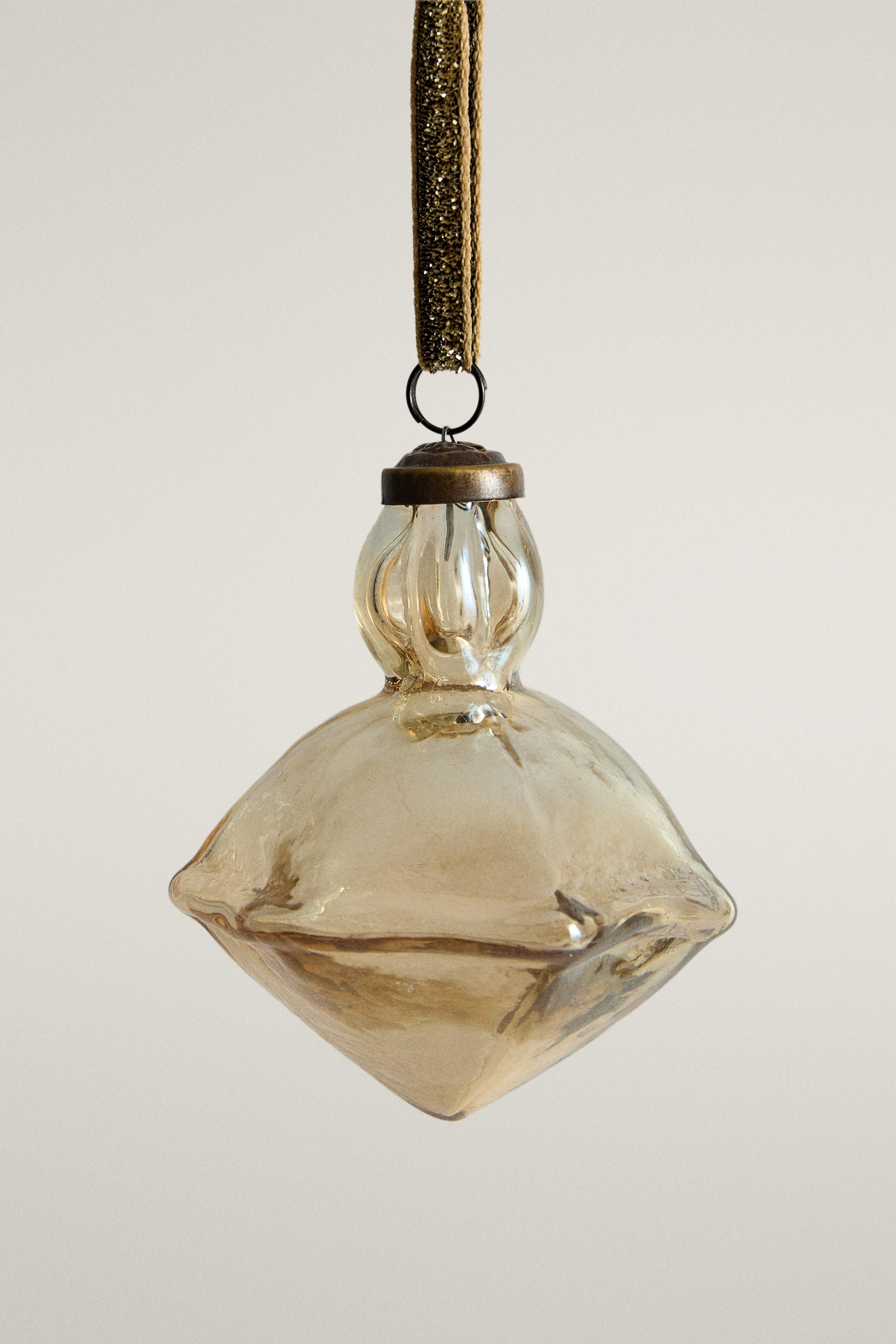 GLASS CHRISTMAS TREE DECORATION