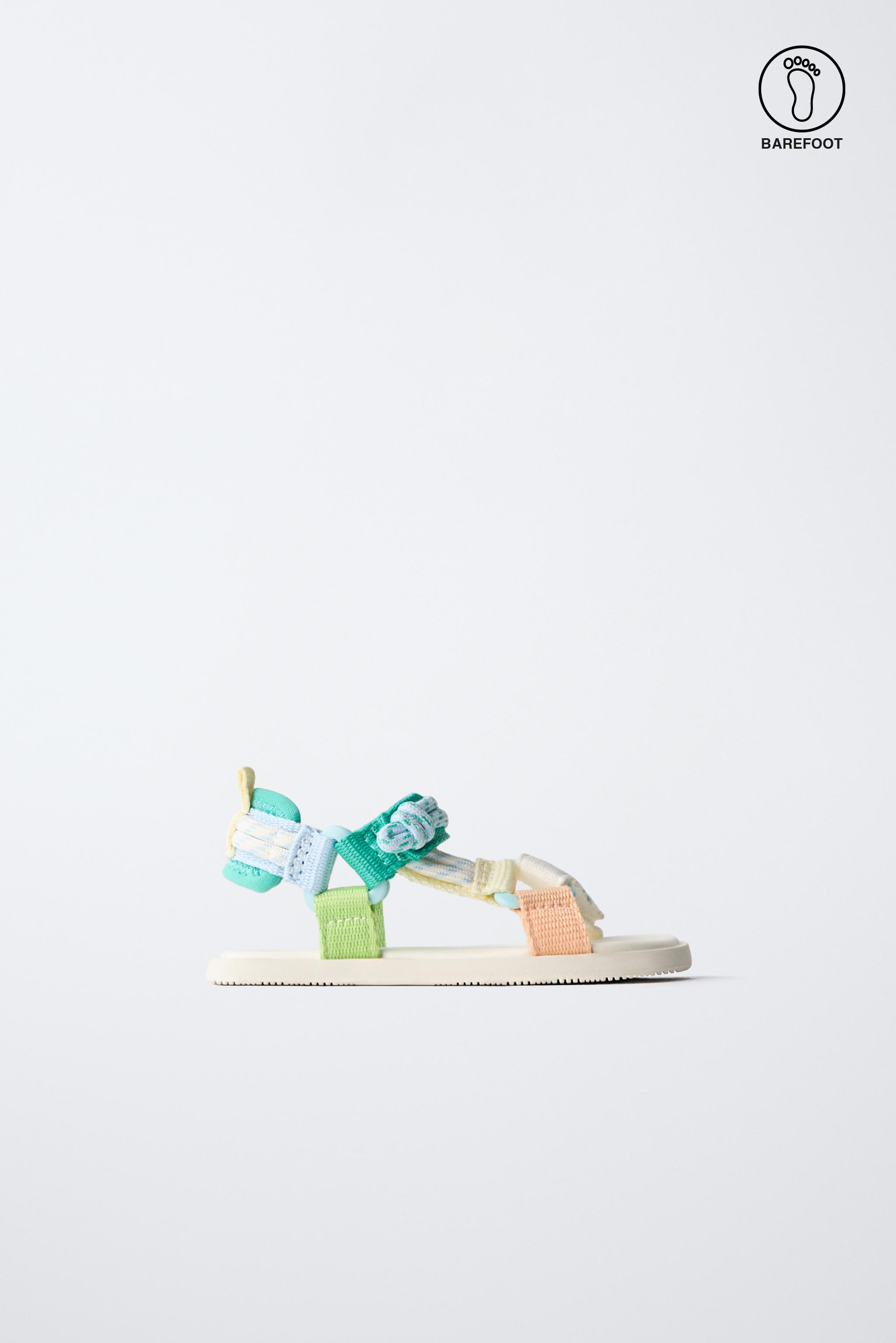 MULTICOLOR BAREFOOT TECHNICAL SANDALS — Blue