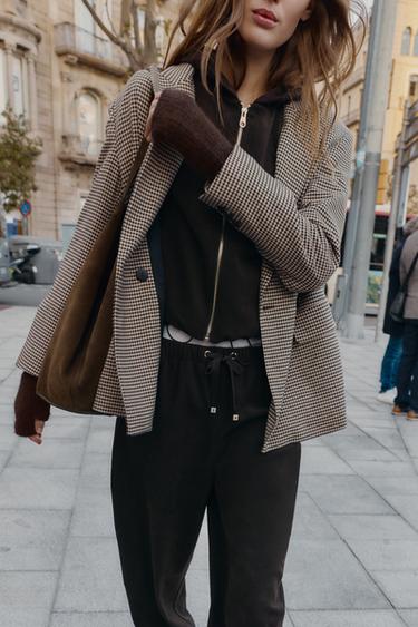 SHORT KNIT MITTENS - Chocolate by Zara