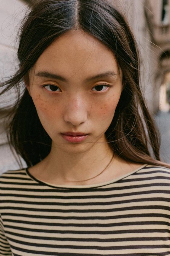 BOAT NECK T-SHIRT - striped by Zara - Image 3