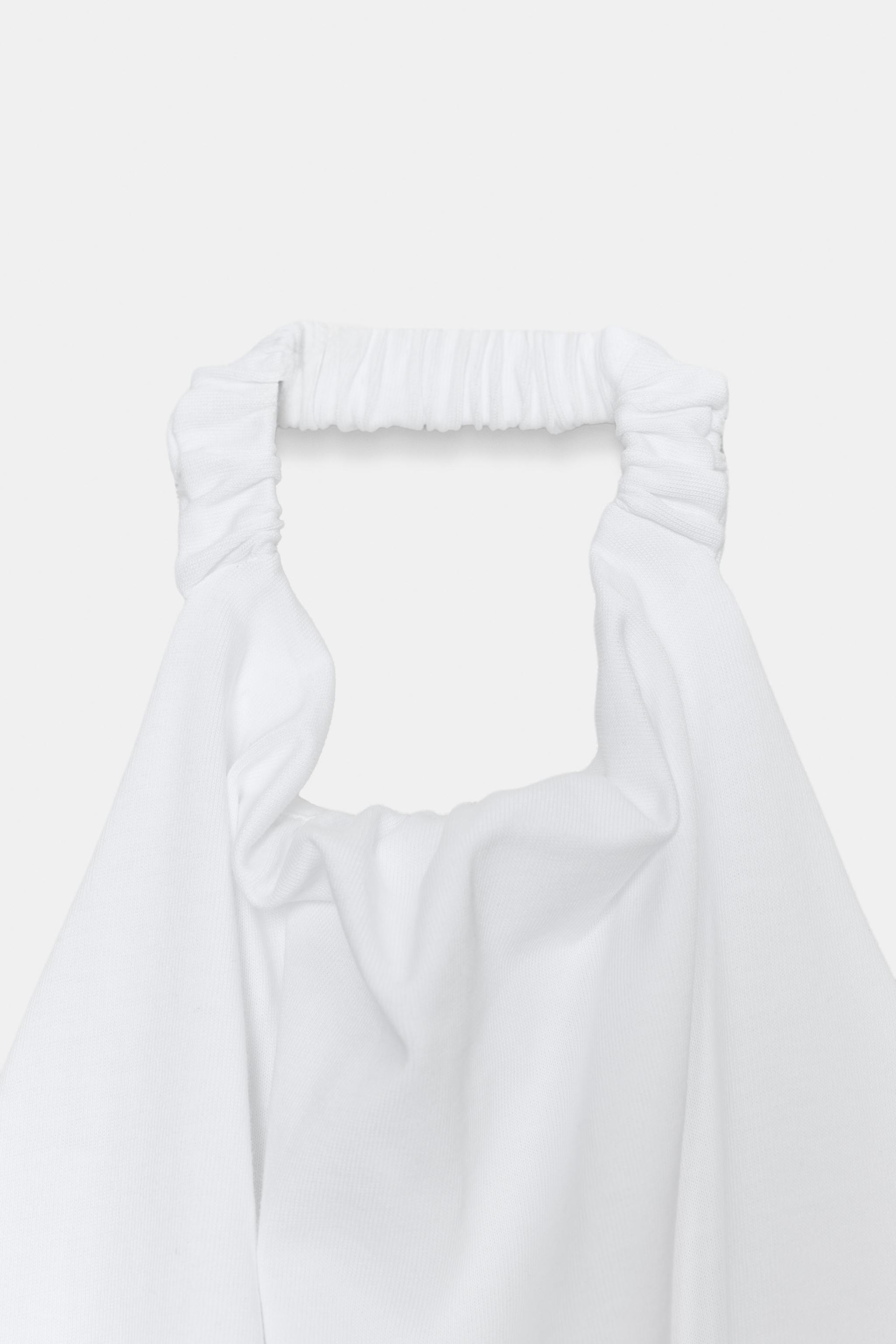 HEAVY COTTON BALLOON HALTER TOP