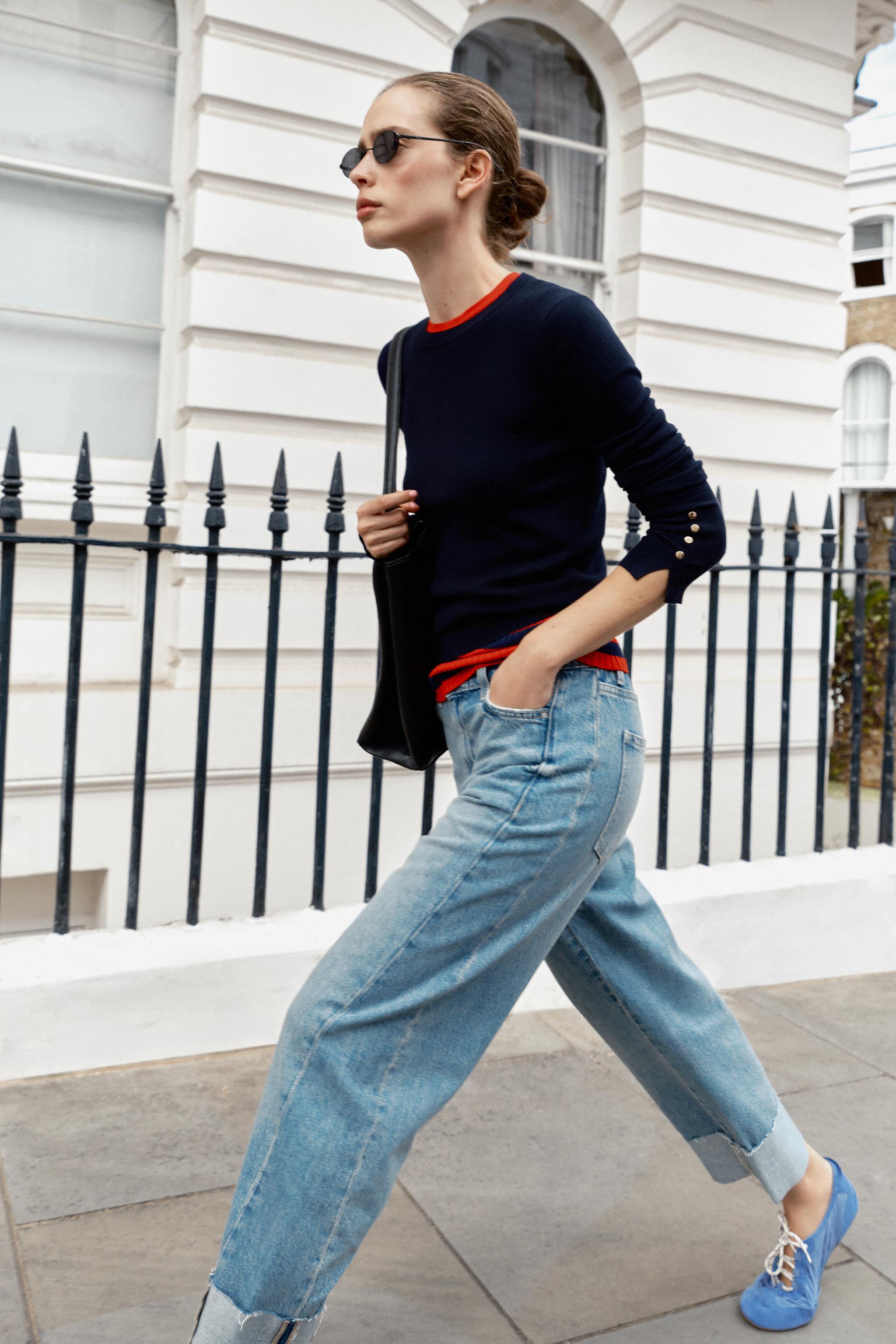 Женские свитеры Zara BASIC KNIT JUMPER — фото 4