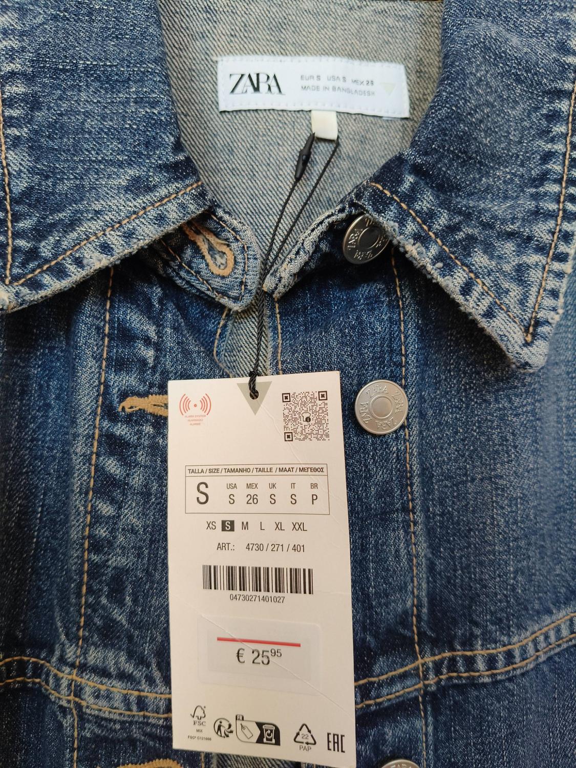 TRF DENIM OVERSHIRT WITH POCKETS - Image 3