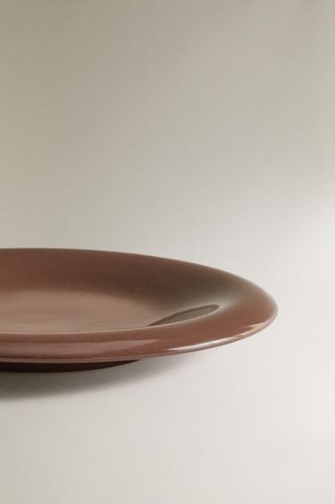 ASSIETTE À DESSERT GRÈS ÉMAILLÉ - Marron de Zara - Image 3