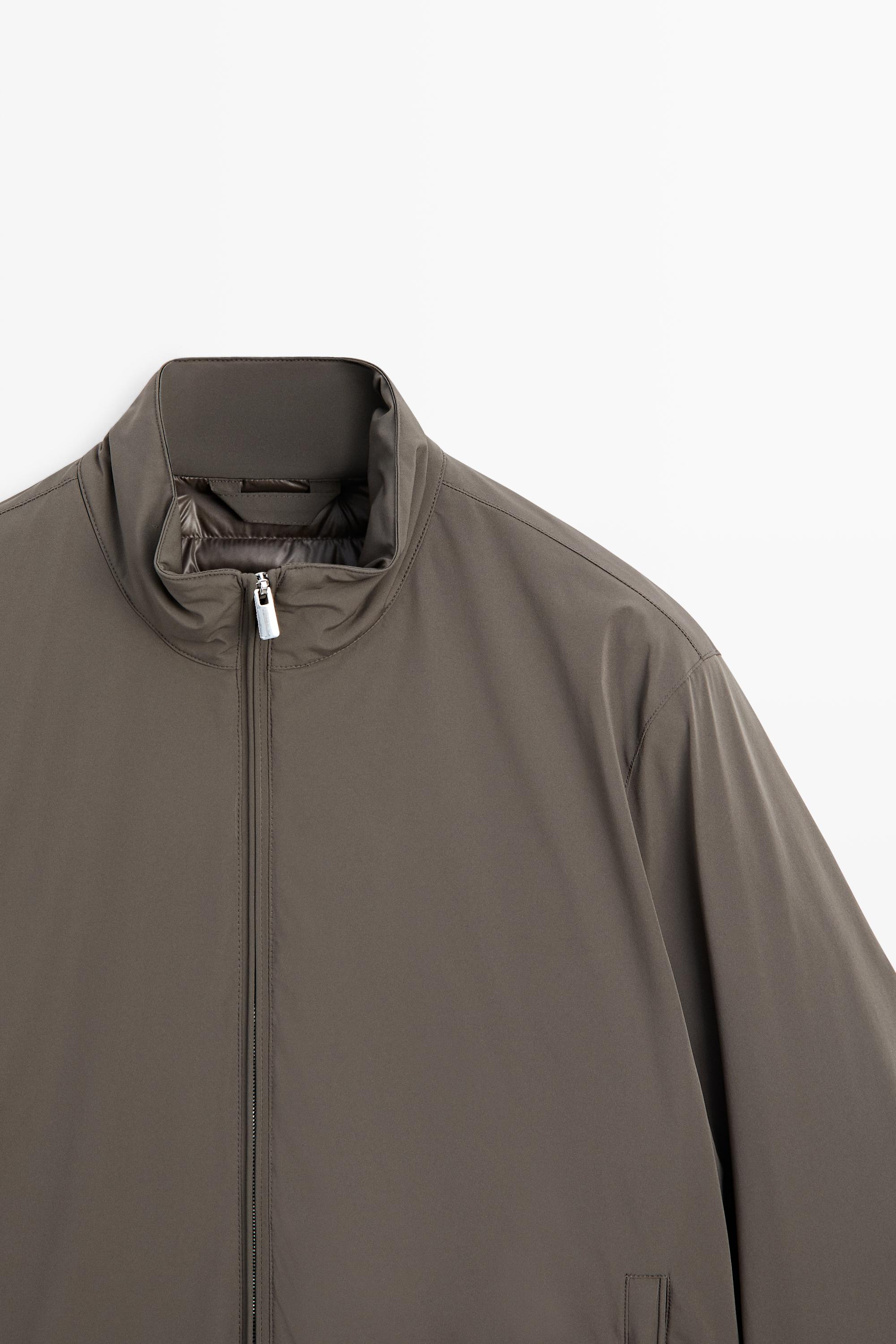 Lightweight quilted bomber jacket