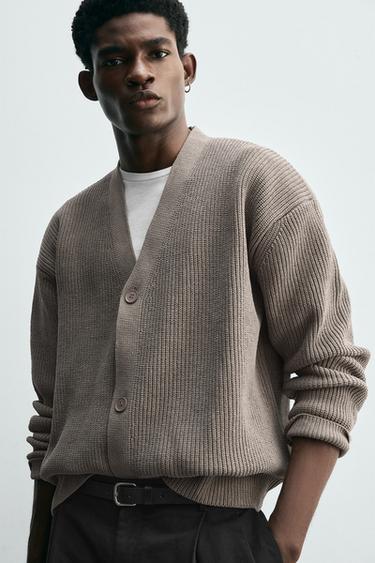 PURL KNIT CARDIGAN - Stone by Zara - Image 4
