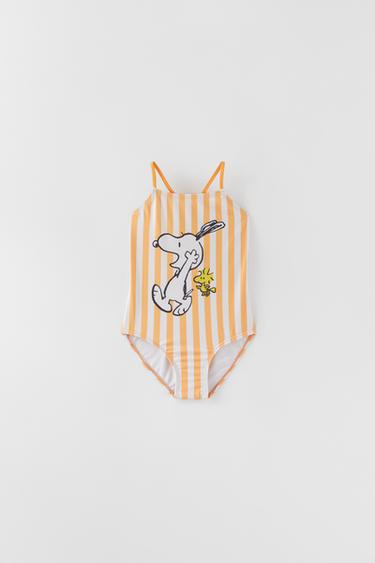 Zara SNOOPY PEANUTS™ SWIMSUIT - Tangerine - Image 0